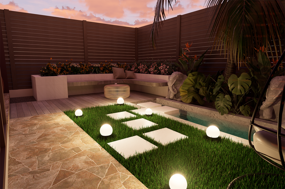 Three sets of lighting fixtures（custom made）